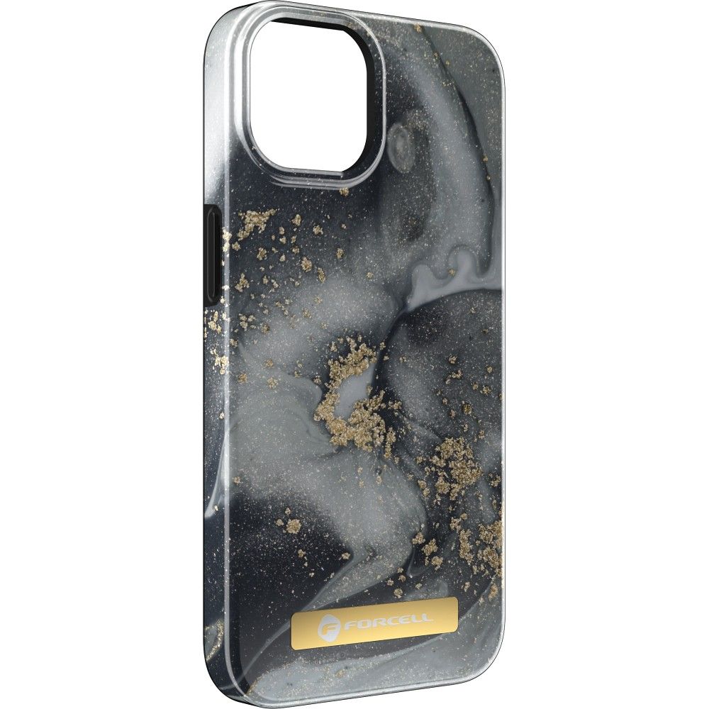 FORCELL F-PROTECT Mirage case compatible with MagSafe for IPHONE 15 PRO marble mist