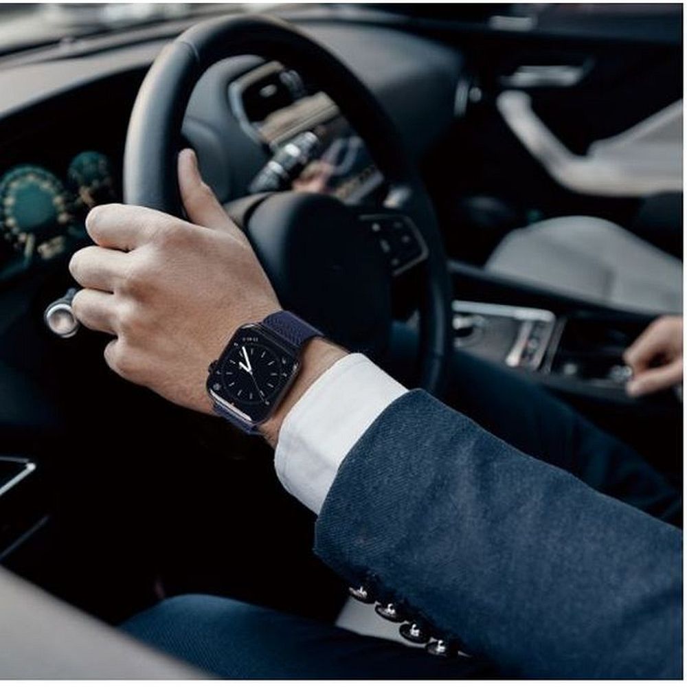 DUX DUCIS strap MILANESE stailess steel magnetic for Apple Watch 38 / 40 / 41 mm blue