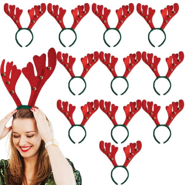 Christmas Headband "Reindeer Antlers with Bells" RC-K-297