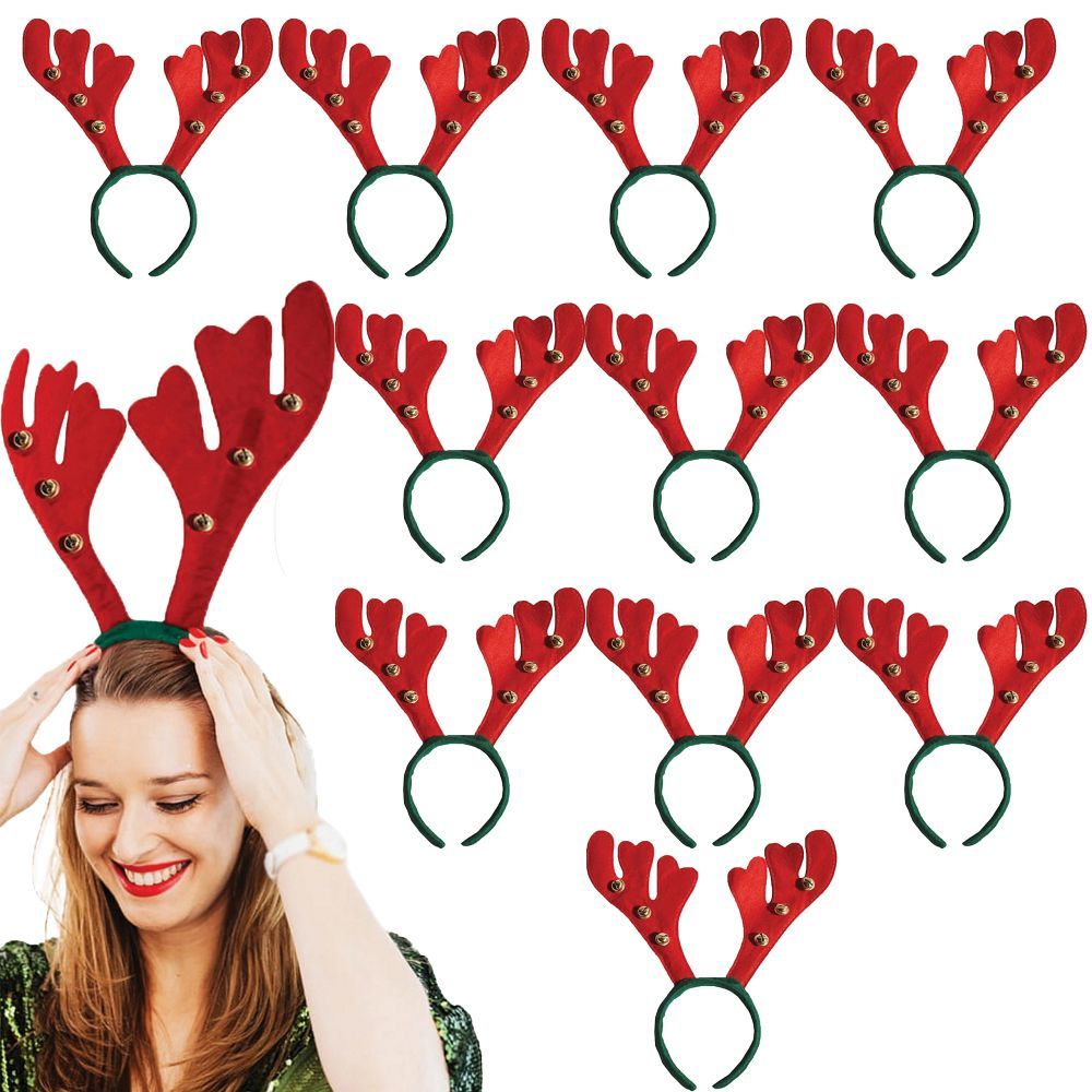 Christmas Headband "Reindeer Antlers with Bells" RC-K-297