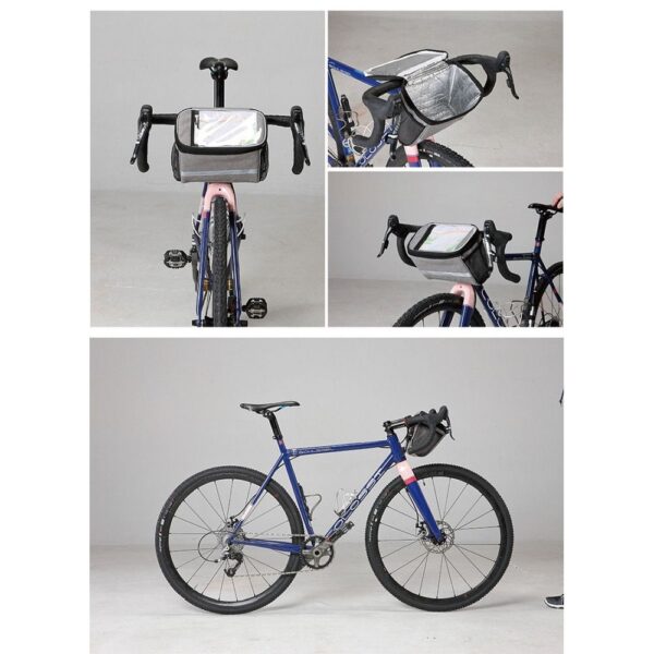 SAHOO bike bag on wheel with zip thermoactive 11002-sa gray
