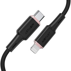 ACEFAST cable Type C to Lightning 8-pin MFi 3A PD30W C2-01 silicone 1,2m black