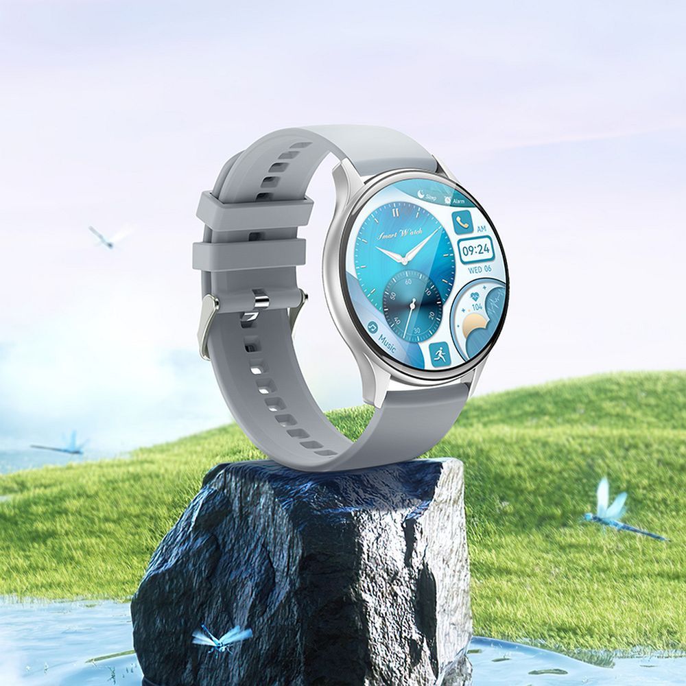 EOL HOCO smartwatch with call function AMOLED Y15 silver