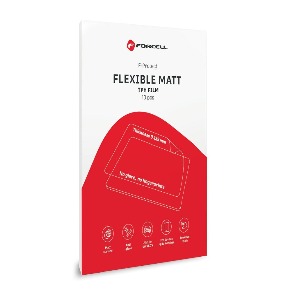 FORCELL F-PROTECT FLEXIBLE TABLET MATT - TPH film for smart cutting machine for tablets max 16" (10 pcs/set)