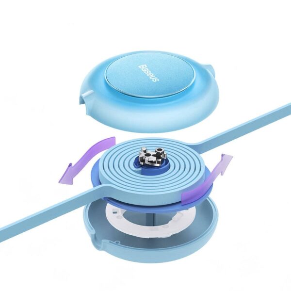 BASEUS cable 3in1 USB A to Micro USB / Lighting / Type C 3,5A CAMJ010017 1,1 m blue