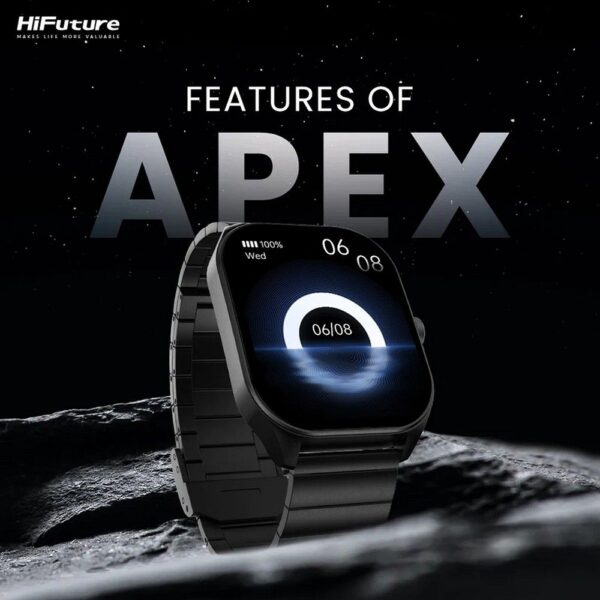 HIFUTURE stainless steel smartwatch with call function APEX (IP68) black