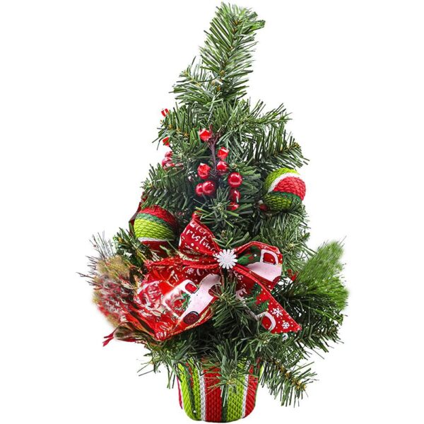 Decorative Christmas tree for desk 50 cm RC-K-432 green
