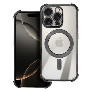 Case ANTISHOCK ELECTRO for IPHONE 17 Pro compatible with MagSafe black
