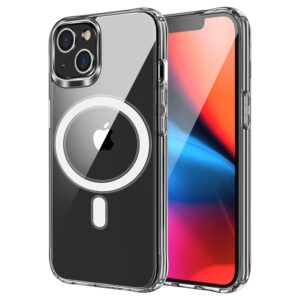 CLEAR MAG COVER case compatible with MagSafe for IPHONE 17 transparent