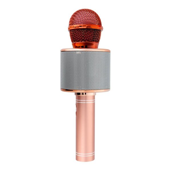 Multimedia karaoke microphone CR58 pink gold