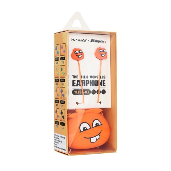 Earphones JELLIE MONSTER Orange YLFS-01 Jack 3,5mm orange