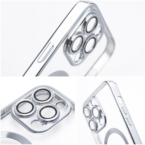 ELECTRO MAG COVER case compatible with MagSafe for IPHONE 17 Pro Max silver