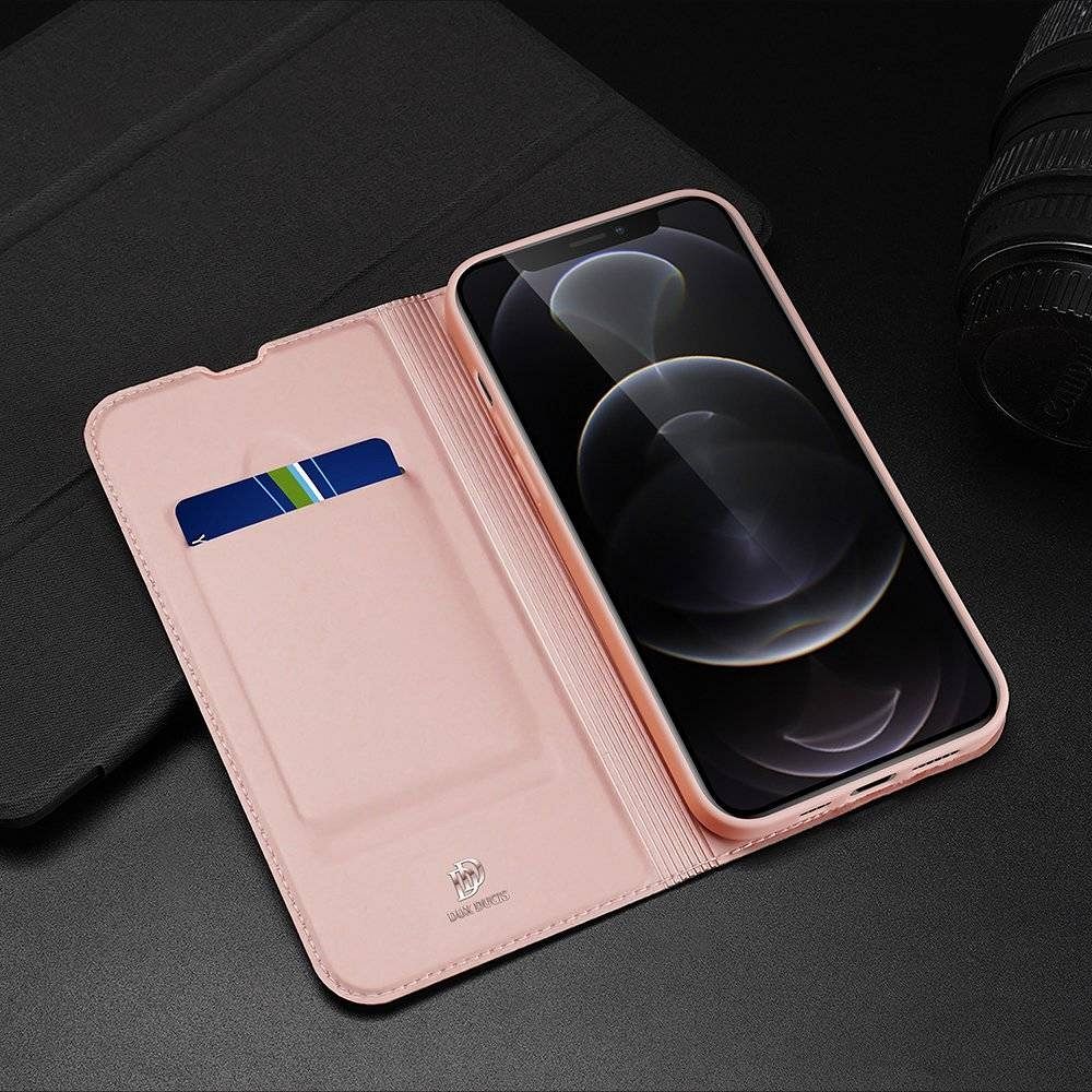 DUX DUCIS wallet case SKIN PRO for IPHONE 13 Pro Max rose