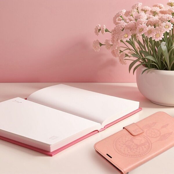 MEZZO Book case for IPHONE 17 Pro mandala peach fuzz