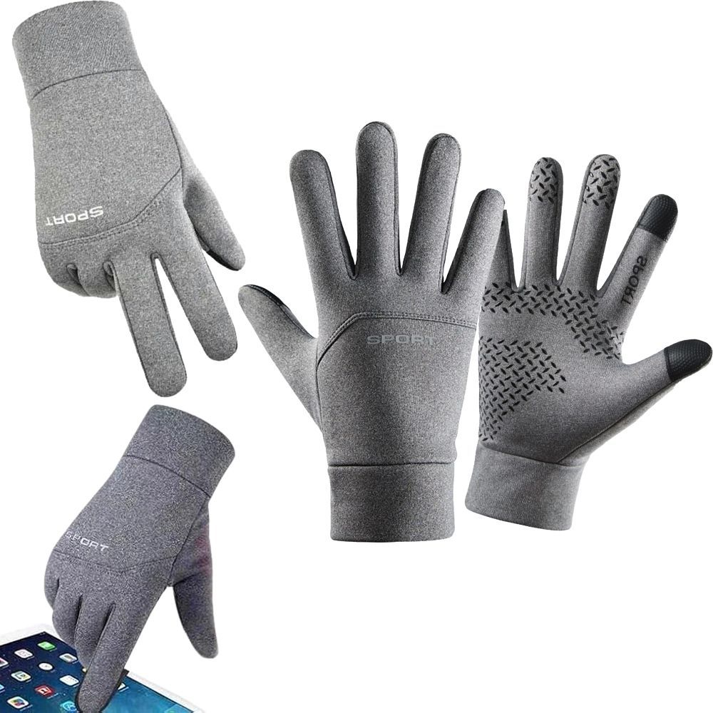 Winter gloves insulated with smartphone function size XL RC-K-1180 gray