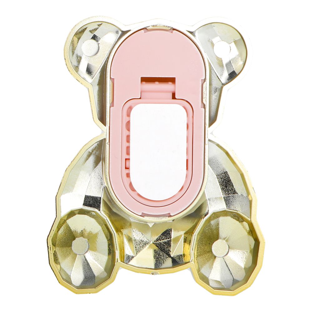 Phone stand BEAR - stick-on - gold