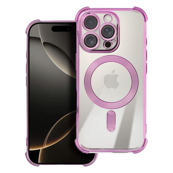 Case ANTISHOCK ELECTRO for IPHONE 17 Air compatible with MagSafe pink
