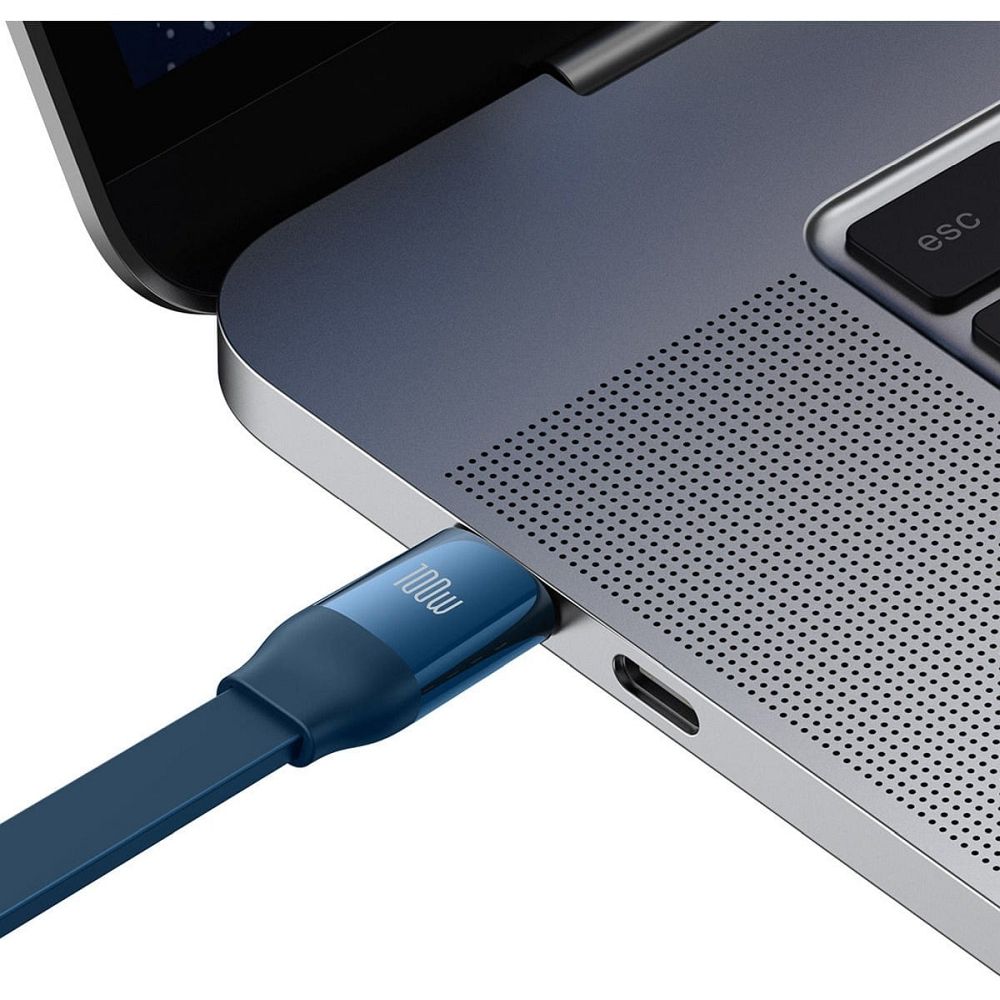 BASEUS cable 3in1 Type C to Micro USB / Lightning / Type C PD QC4.0 3,5A 100W CAMJ010203 1,1 blue