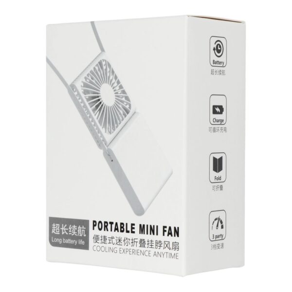 Portable fold fan F10 white