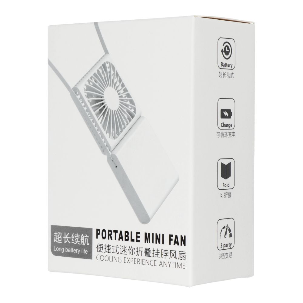 Portable fold fan F10 white