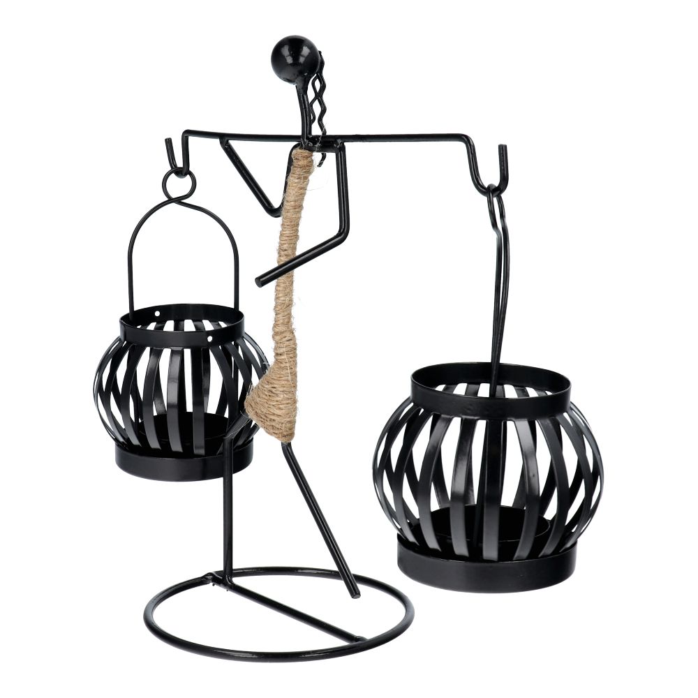 Decorative metal candlestick ART DECO Africa model D IALC-1