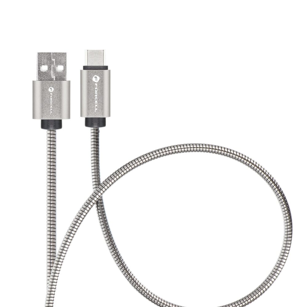 FORCELL F-ENERGY Metal C234 cable USB A to Type C QC4.0A 3A 66W 2 m silver