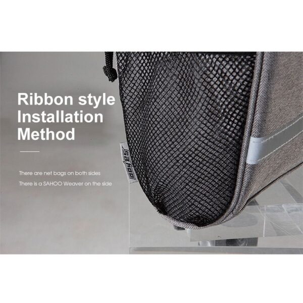SAHOO bike bag on wheel with zip thermoactive 11002-sa gray