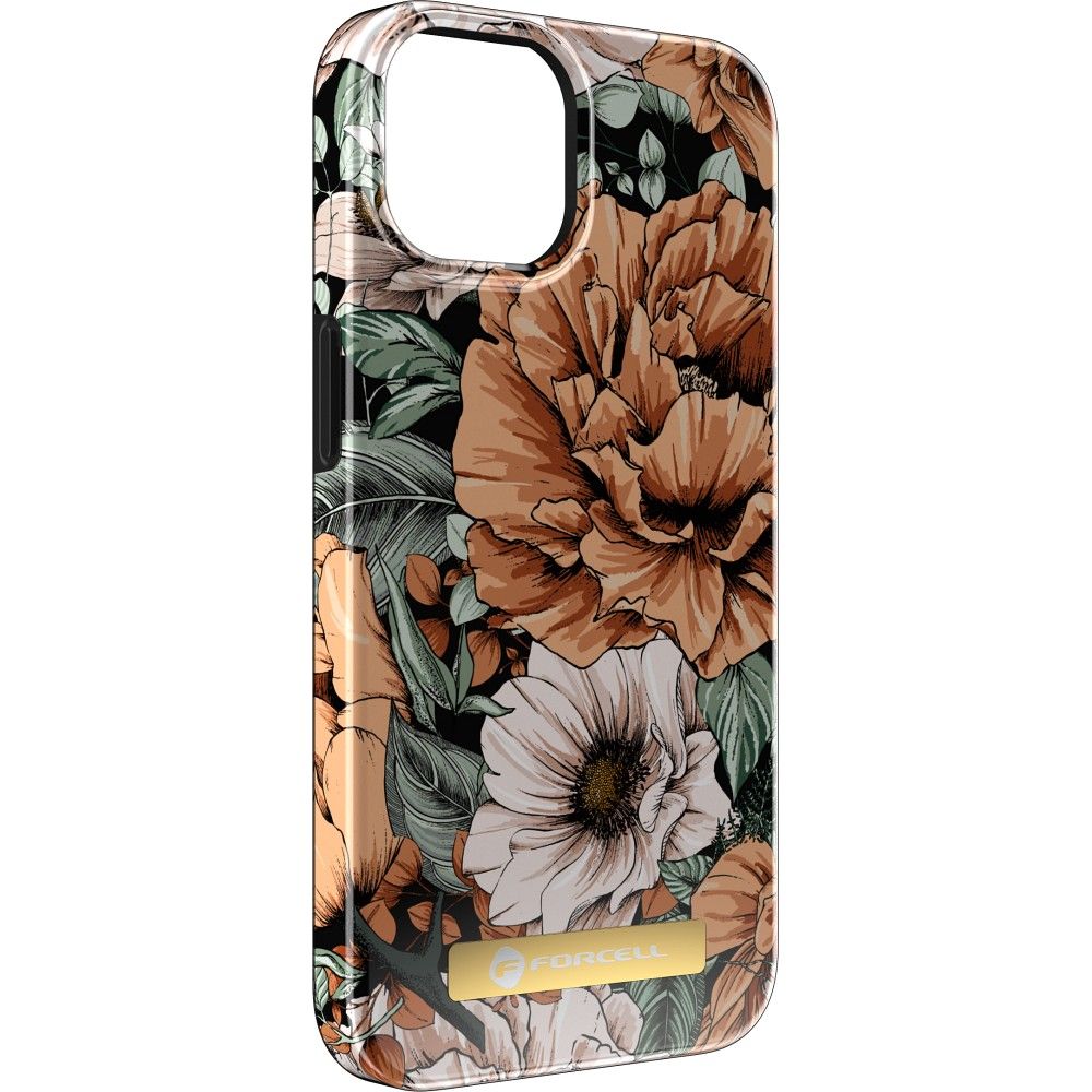 FORCELL F-PROTECT Mirage case compatible with MagSafe for IPHONE 14 bloom bush