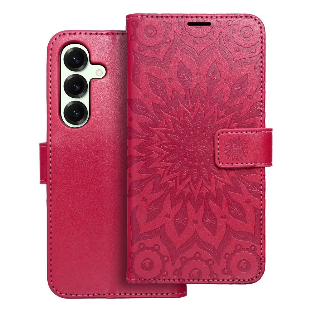 MEZZO Book case for SAMSUNG S25 mandala magenta
