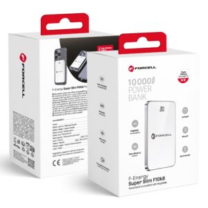 FORCELL F-ENERGY F10K8 Super Slim powerbank compatible with MagSafe PD3.0 QC4.0 15W 10000 mAh white