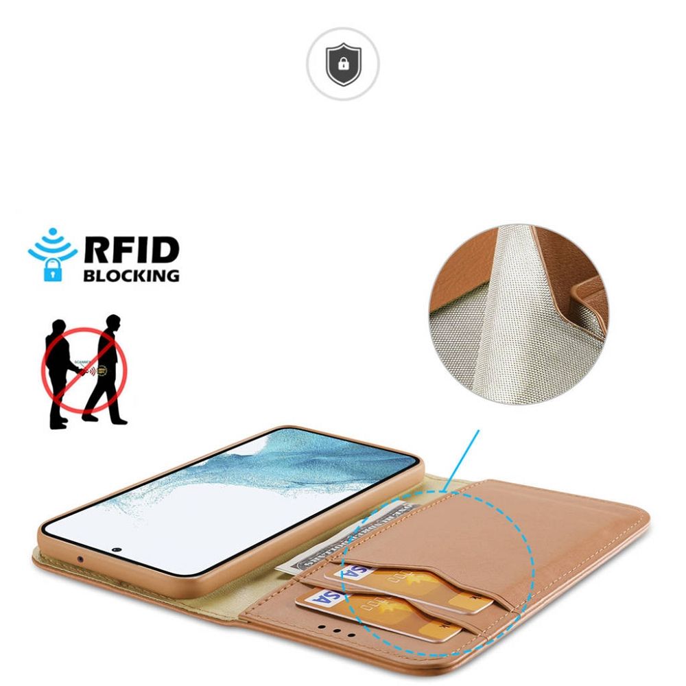 DUX DUCIS wallet case HIVO for SAMSUNG S23 brown