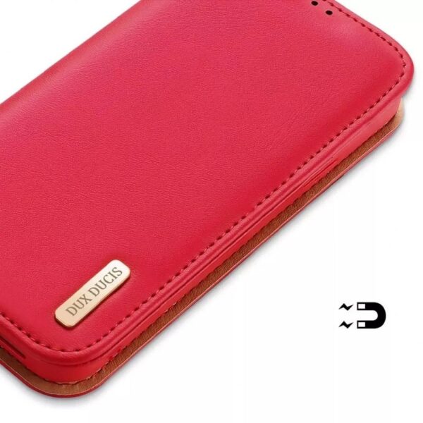 DUX DUCIS wallet case HIVO for IPHONE 15 Pro red