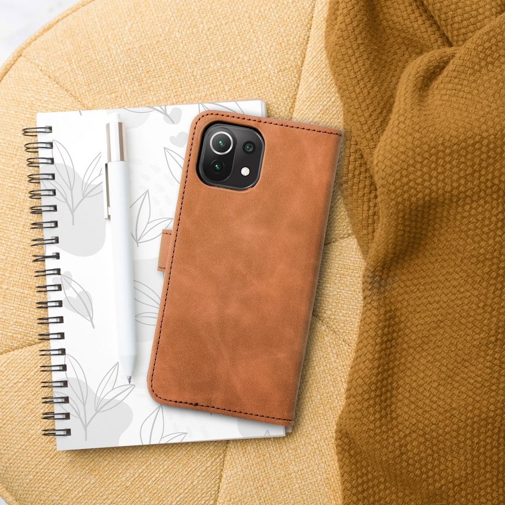 fb7169e7fd0475b5cd6291ea2b842f07 TENDER Book Case for XIAOMI Redmi Note 11 / 11S brown
