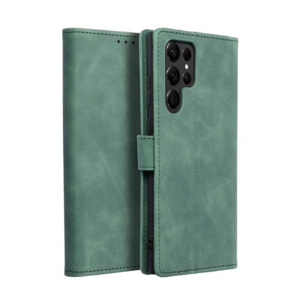 TENDER Book Case for SAMSUNG S22 Ultra green