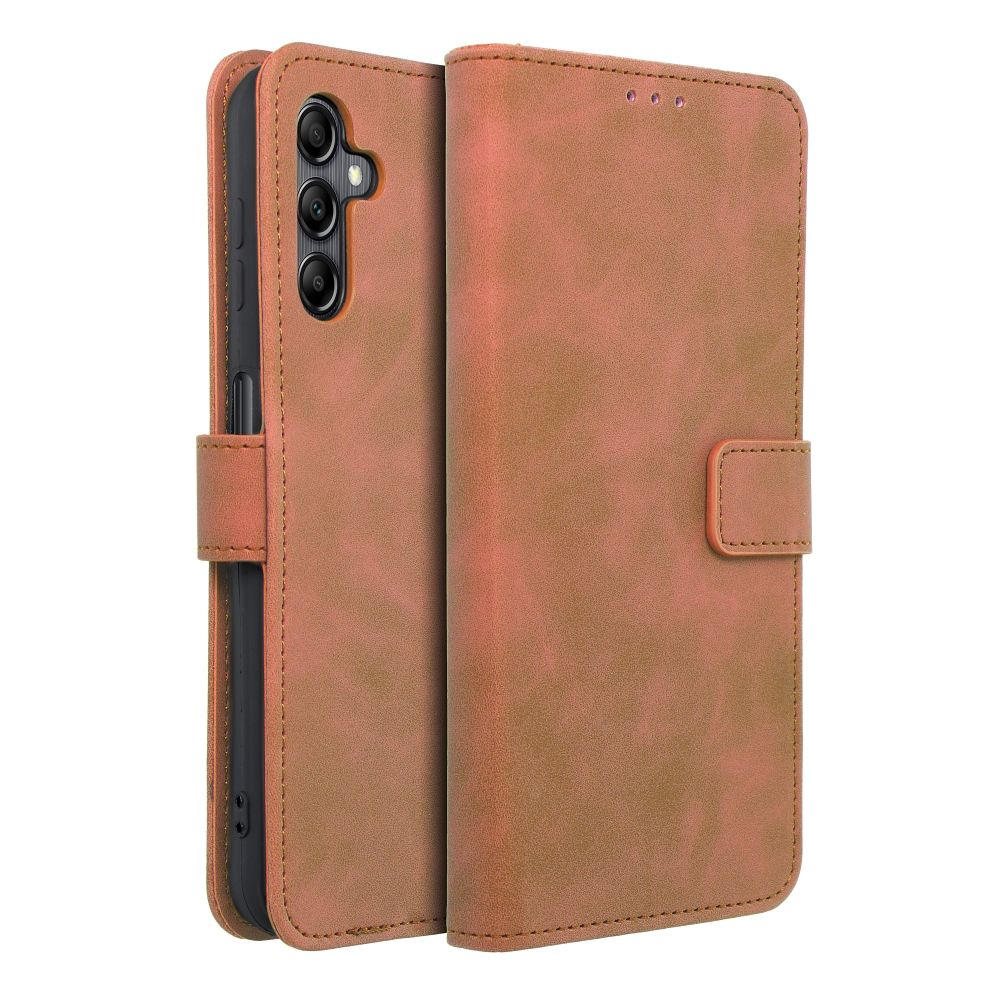 fd26c5c194c93a519909af483462ca20 TENDER Book Case for SAMSUNG A14 4G / A14 5G brown