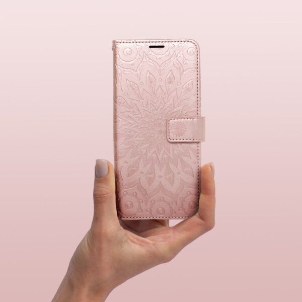 MEZZO Book case for IPHONE 15 Pro Max mandala rose gold