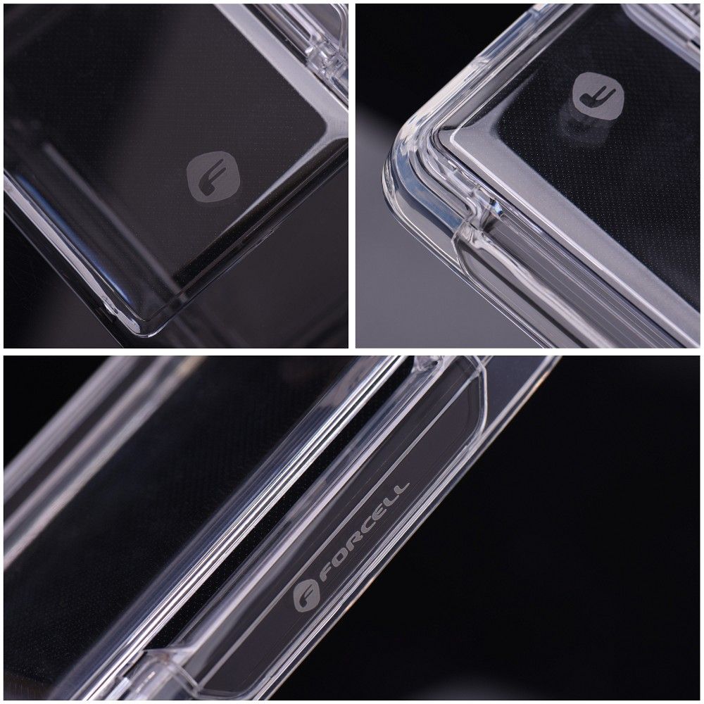 FORCELL F-PROTECT Crystal Pocket Case for SAMSUNG S24 transparent