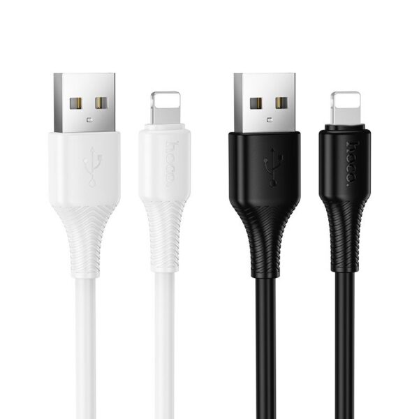 Cable USB A to Lightning Hoco 2,4A 1 m X120 white