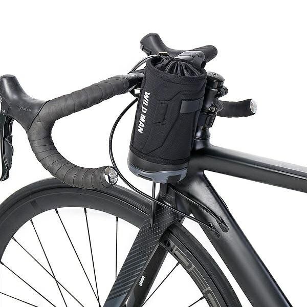 WILDMAN traveling bag for bottle cage for bike handlebad 1L R1 black