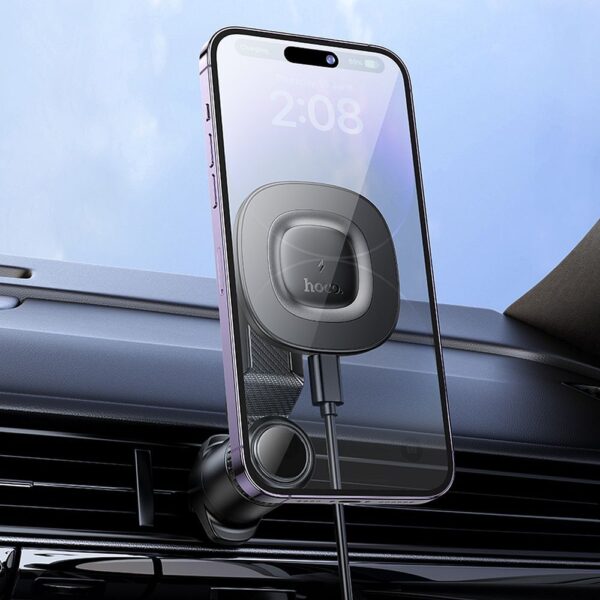 Car phone holder induction Hoco 15W air outlet HW30 black