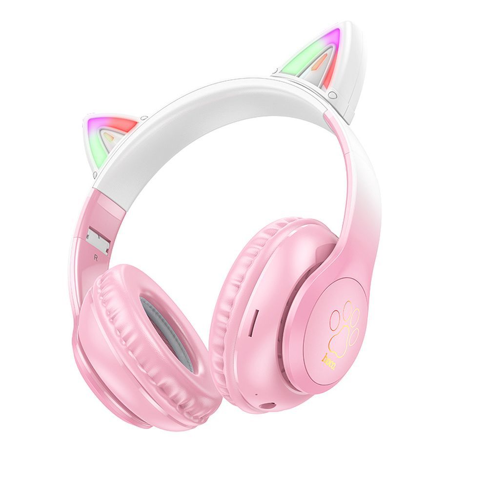 HOCO wireless bluetooth headphones W42 Cat Ear cherry blossom