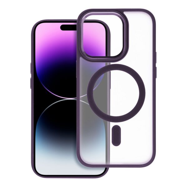 MATTE MAG COVER case compatible with MagSafe for SAMSUNG A17 purple