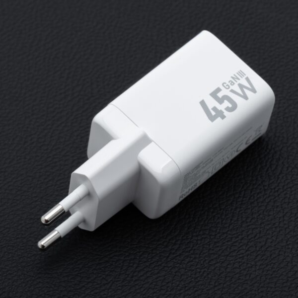 FORCELL F-ENERGY Mini GaN III VT-36B travel charger with 2 x Type C sockets, PD QC4.0 45W white