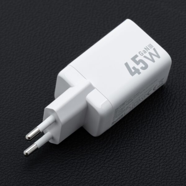 FORCELL F-ENERGY Mini GaN III VT-36B travel charger with 2 x Type C sockets, PD QC4.0 45W white