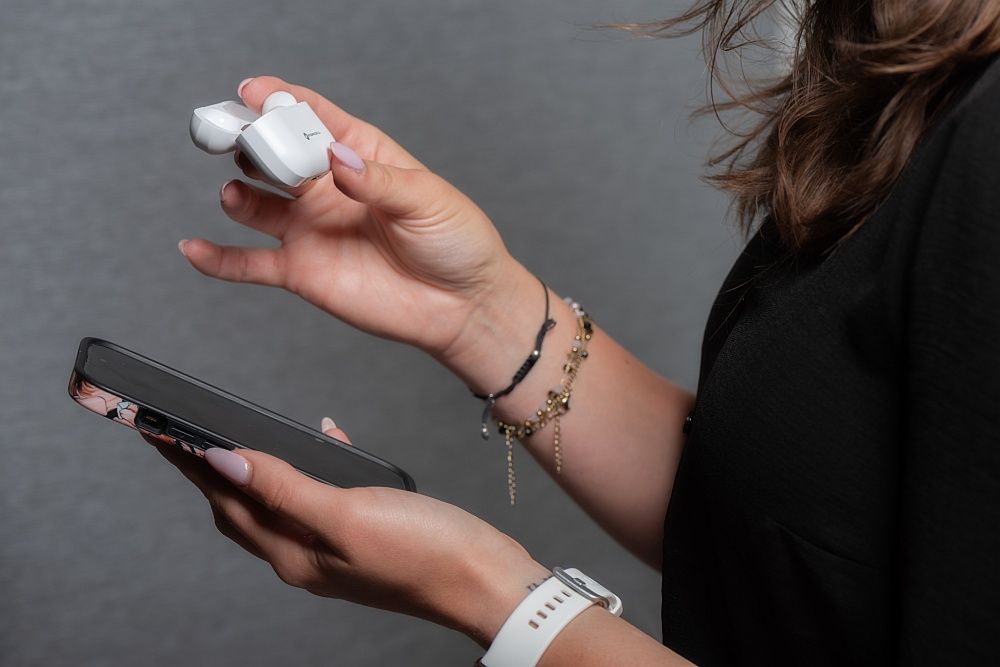 04227246f50390a8896b286485225773 FORCELL F-AUDIO Master Pro wireless earphones bluetooth TWS white