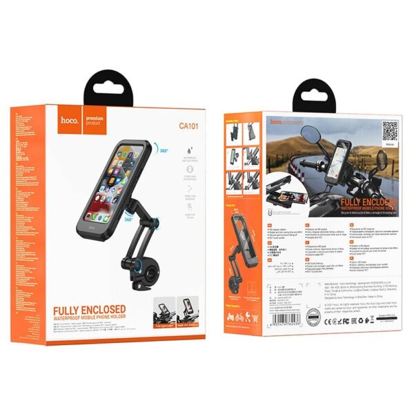 Phone holder for bike / motorcycle Hoco CA101 black