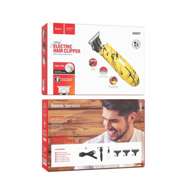 05b4981f6f471a24ac9b8c4c11f286ef Hair clipper Hoco DAR17 yellow