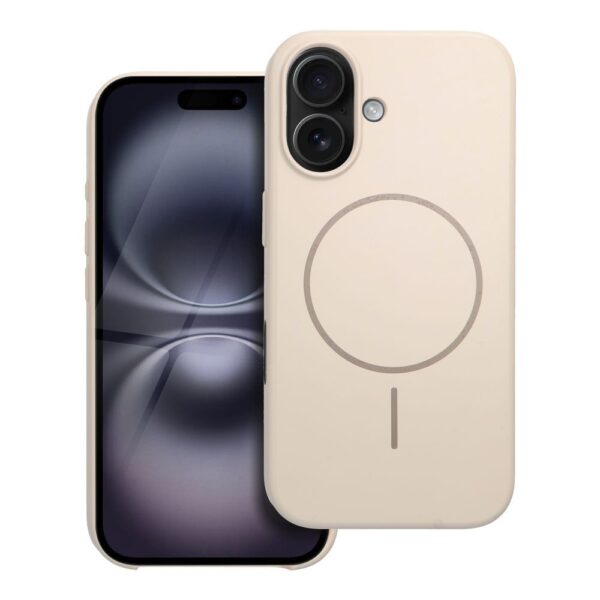 Premium Glossy Mag Cover compatible with MagSafe and Camera Control button for IPHONE 16 white