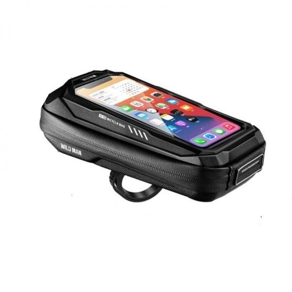 WILDMAN traveling bag for bike handlebars with zipper 0,5L (4 "- 7") X3 black
