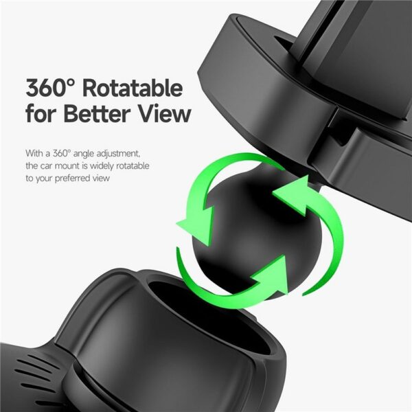 DUZZONA car holder with wireless charging for air vet compatible with MagSafe 15W V2 black